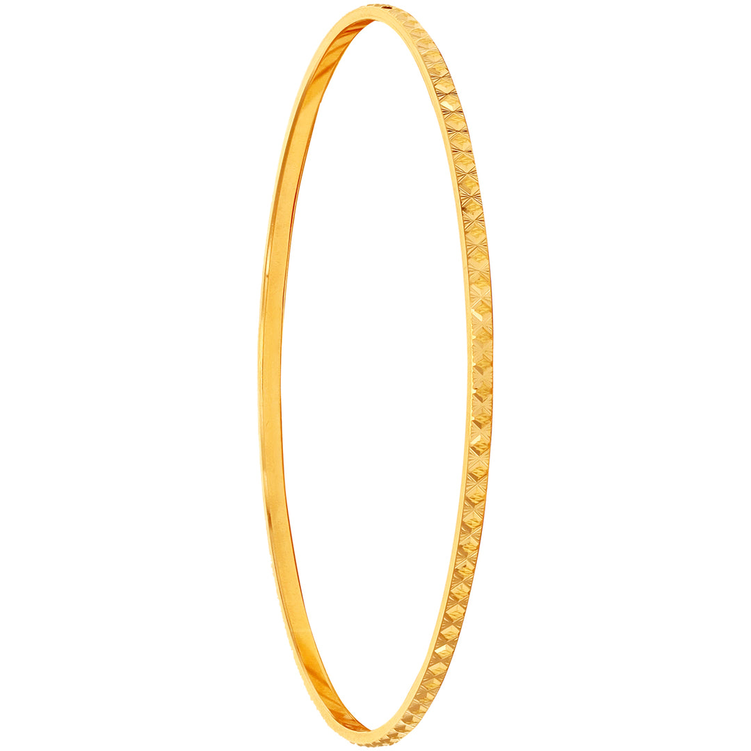 2.4 Size Three tone Set Of 6pcs Bangles in 22K Gold