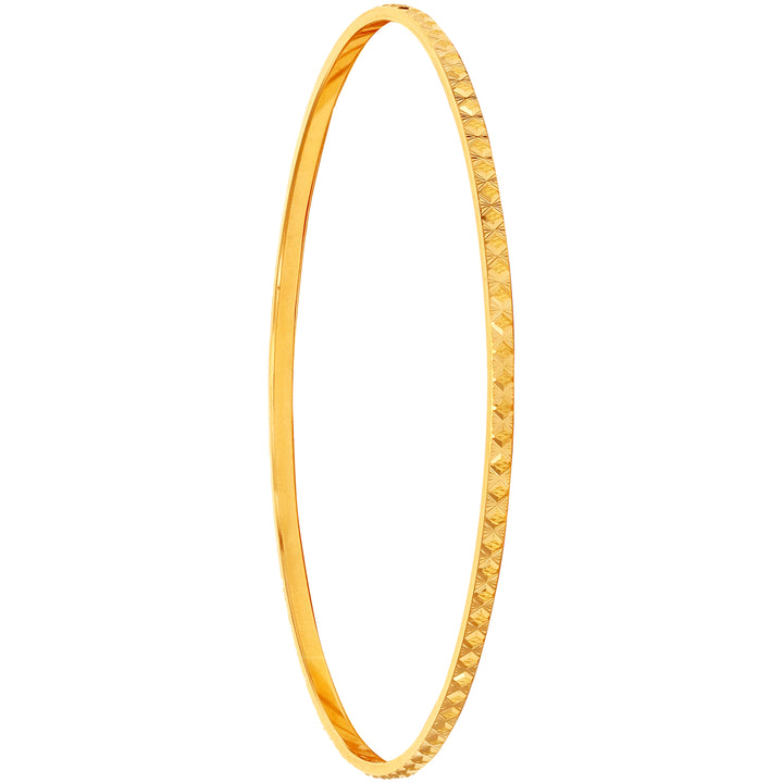 2.4 Size Three tone Set Of 6pcs Bangles in 22K Gold