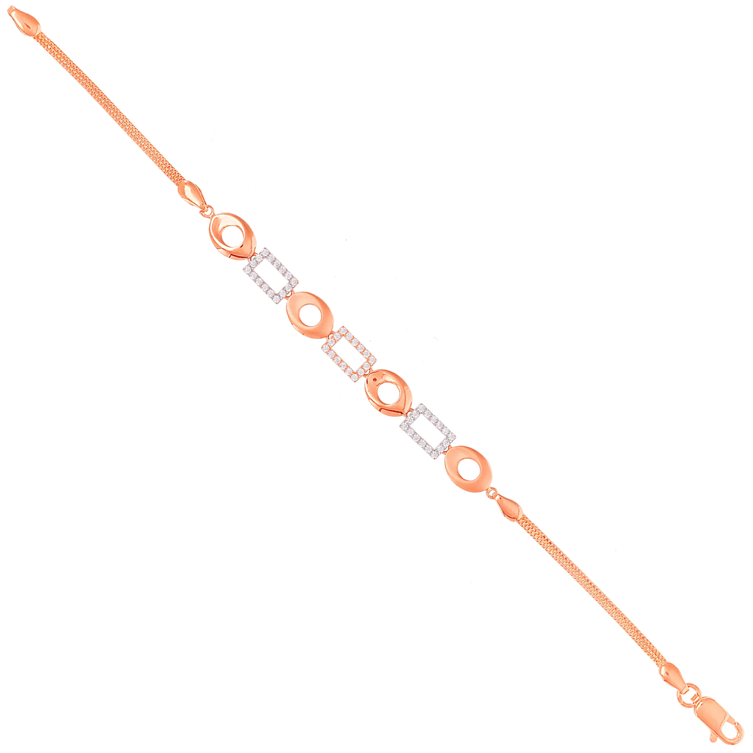 Mesmerizing Bracelet With CZ in 18K Rose Gold