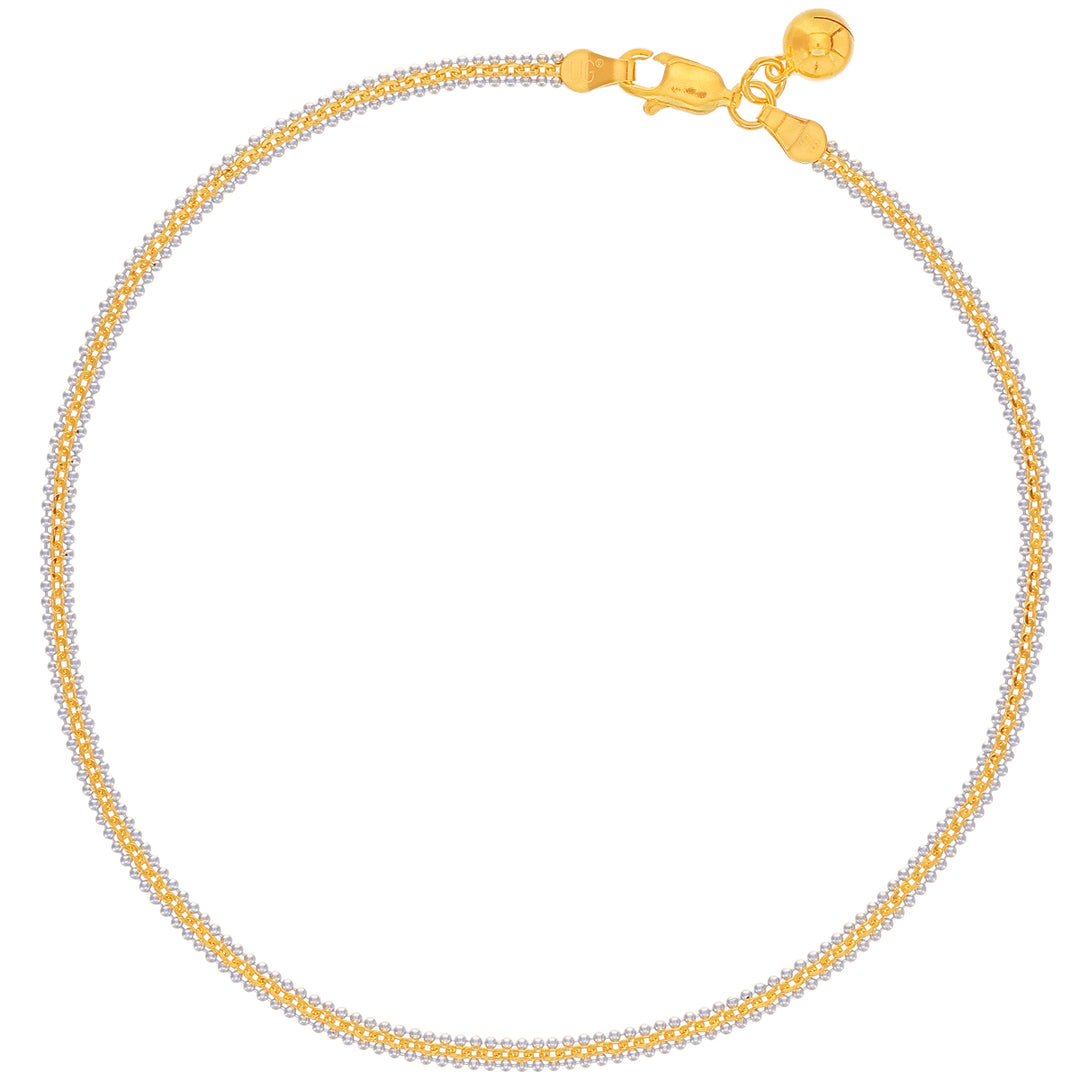 Bismark Two tone 1pcs Payal in 22K Gold