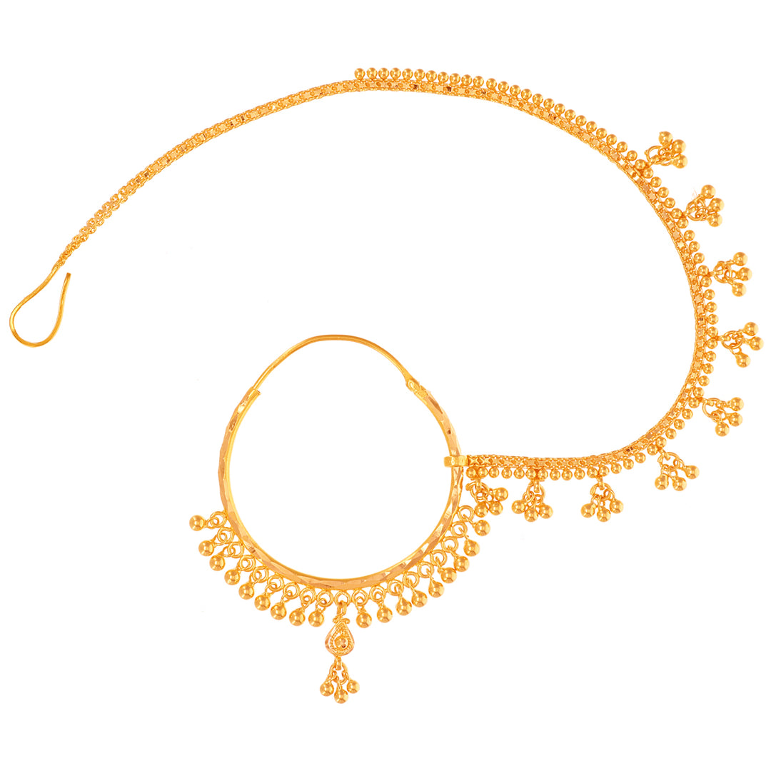 Enchanting Nath in 22K Gold