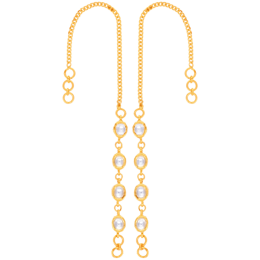 Charming Antique Sahara With Kundan & Gemstones in 22K Gold