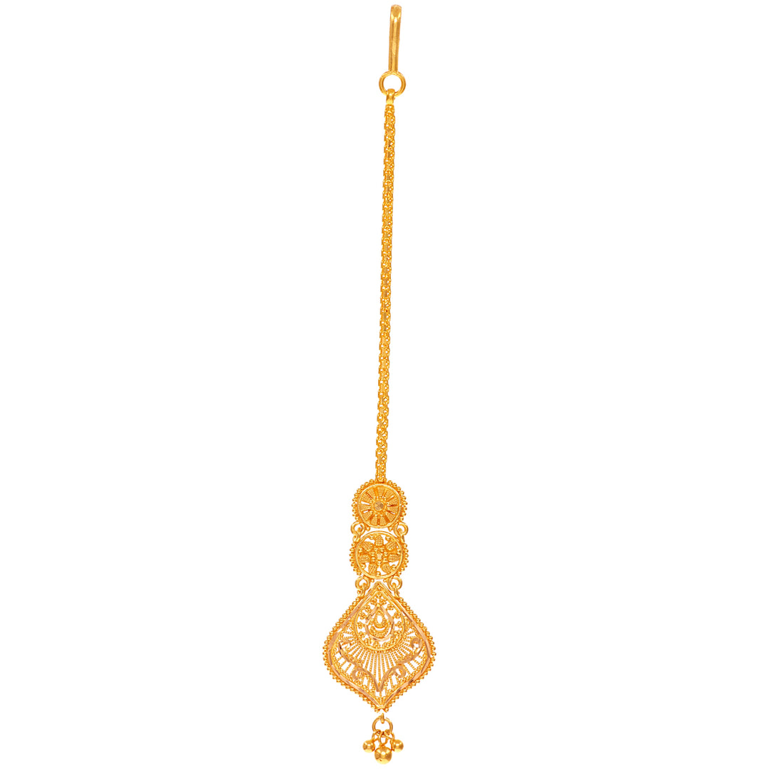 Attractive Maang Tikka in 22K Gold