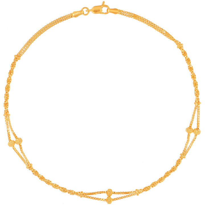 Attractive 2pcs Payal in 22K Gold