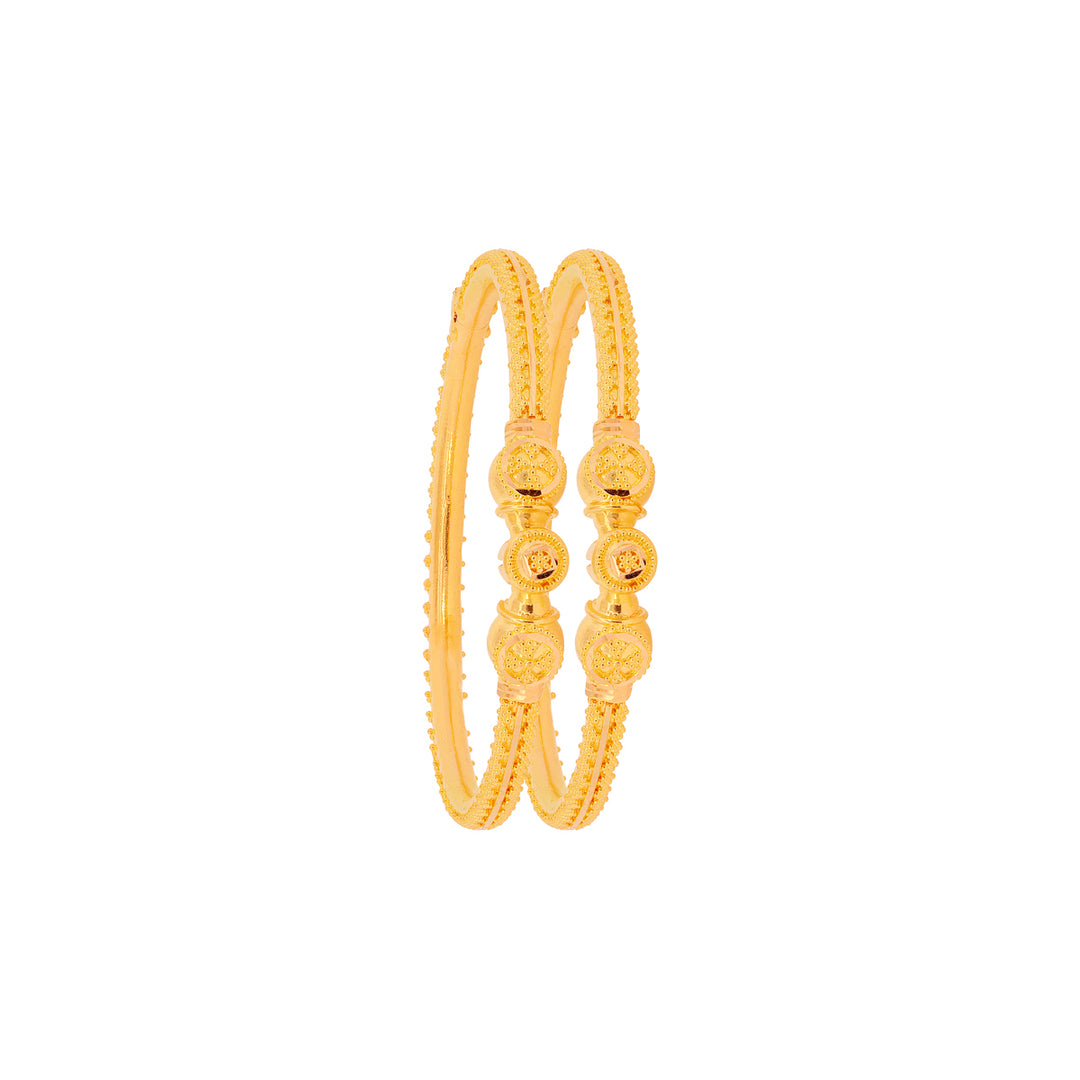 Kids 2pcs Bangle in 22K Gold