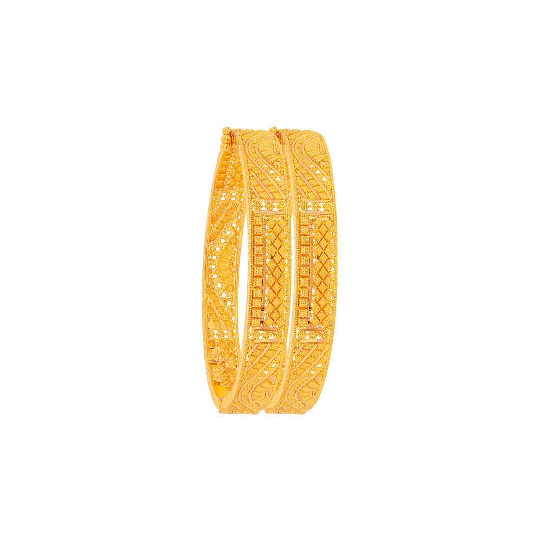 Ravishing Kids 2pcs Bangle in 22K Gold
