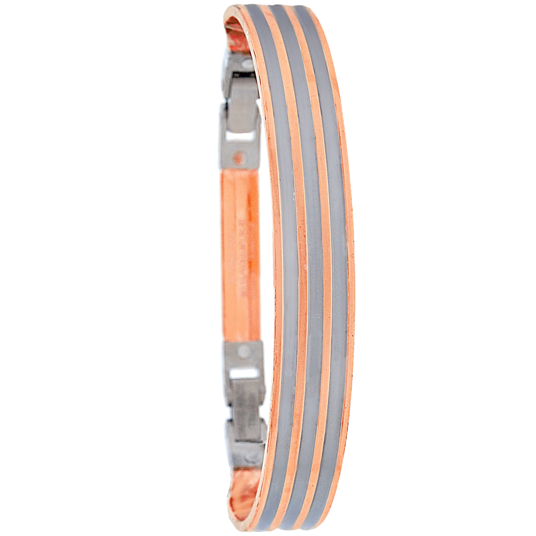 Precious Two tone Yume Cuff Bracelet in 18K Rose Gold