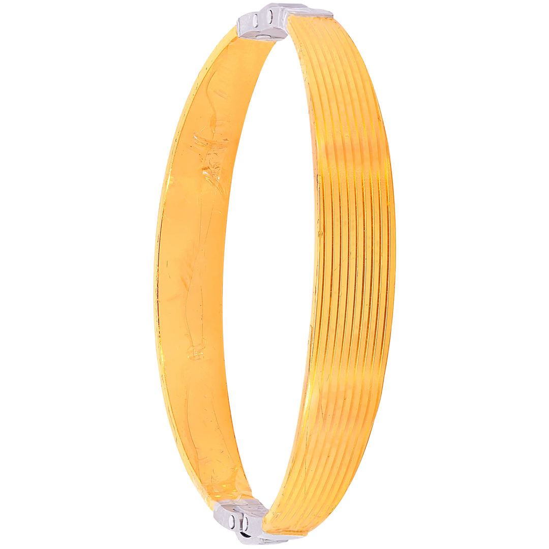 Opulent Fancy Two tone Bracelet in 22K Gold