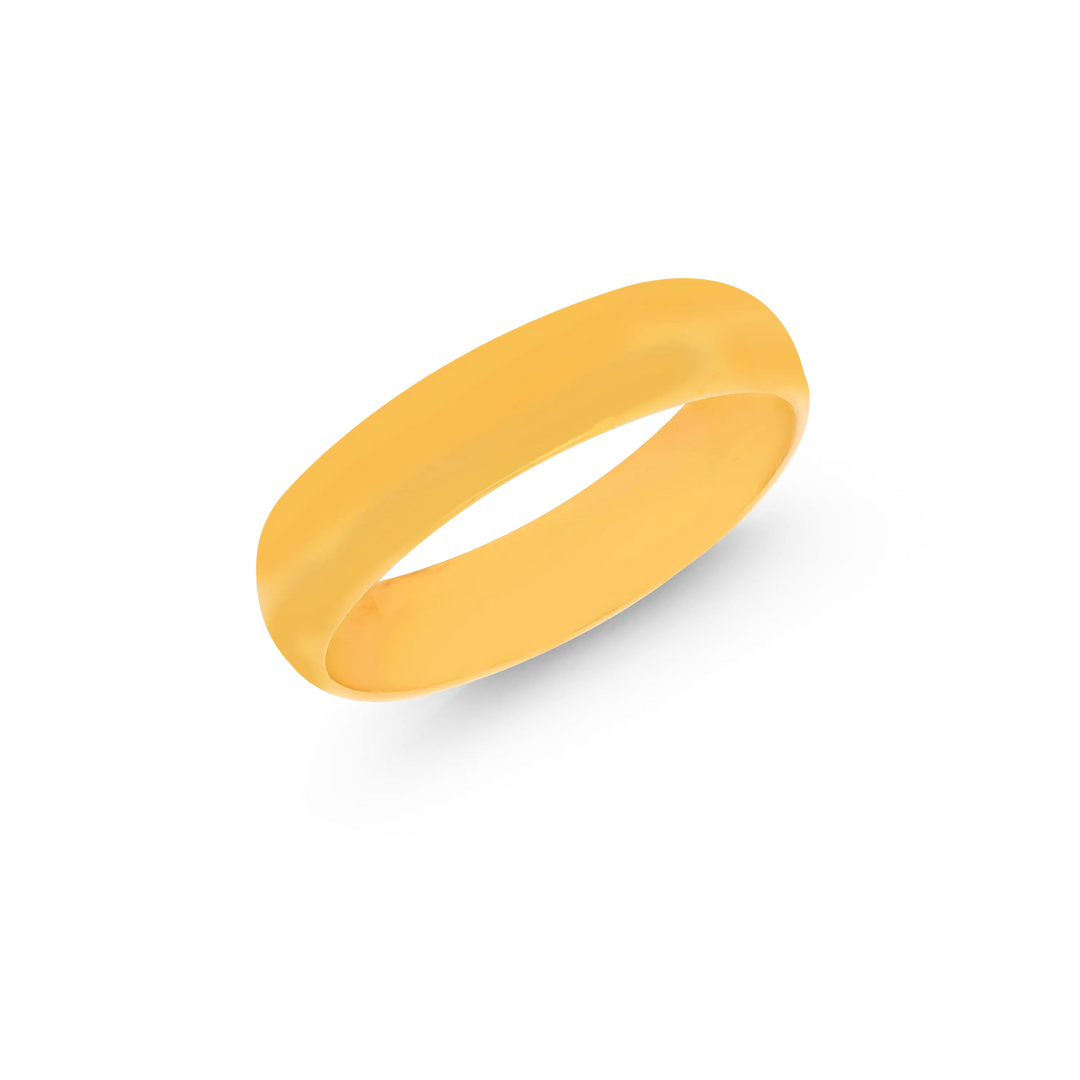 10 Size Plain Band in 22K Gold