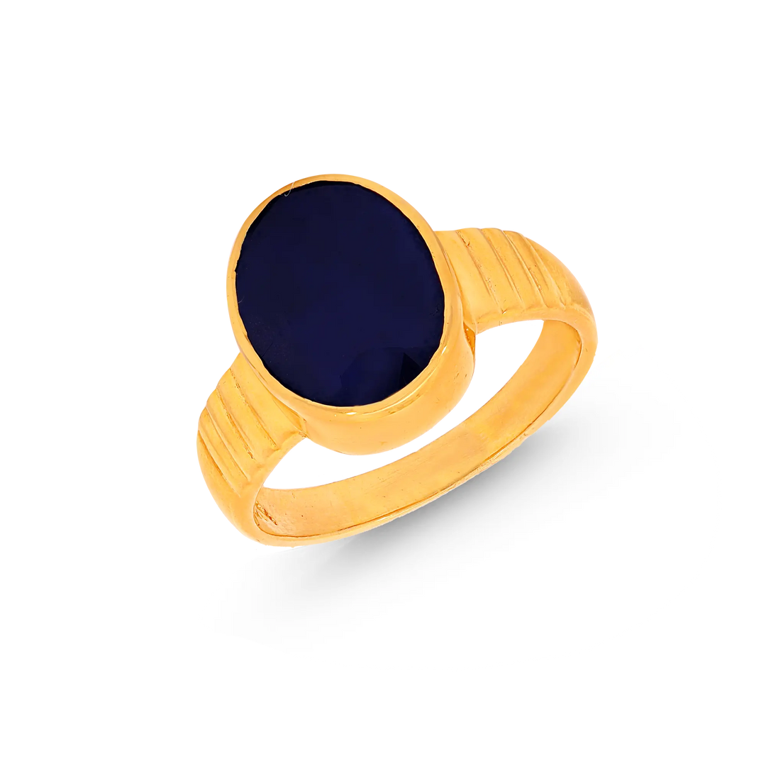 3.00 Ct Sapphire Astrological Ring in 22K Gold