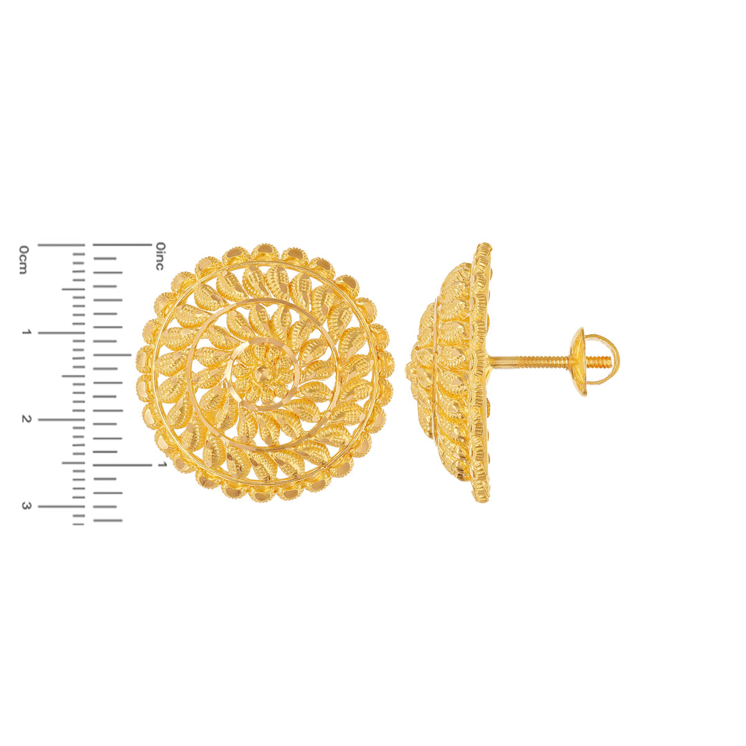 Endearing Earrings in 22K Gold