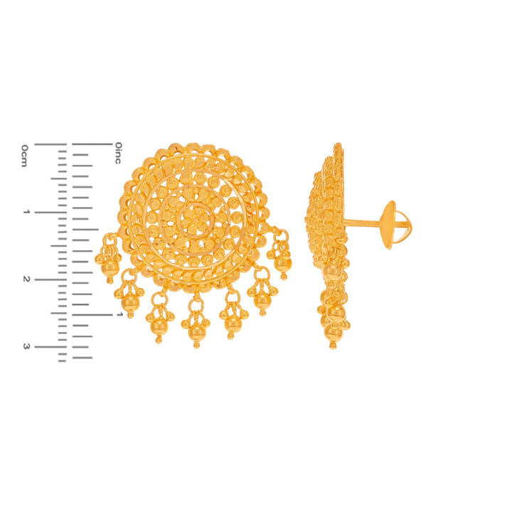 Charming Earrings in 22K Gold