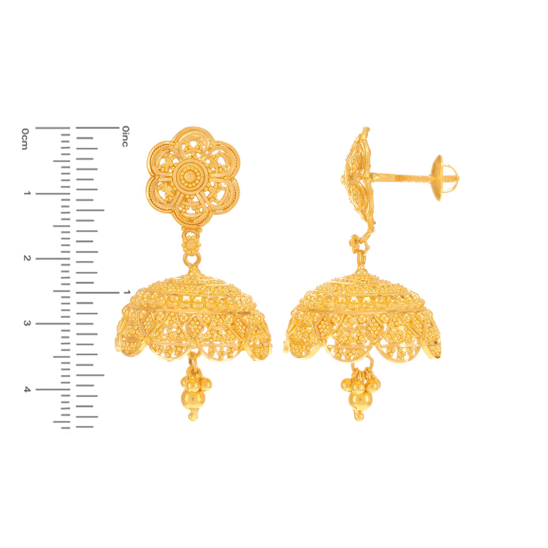 Ravishing Jhumkha in 22K Gold