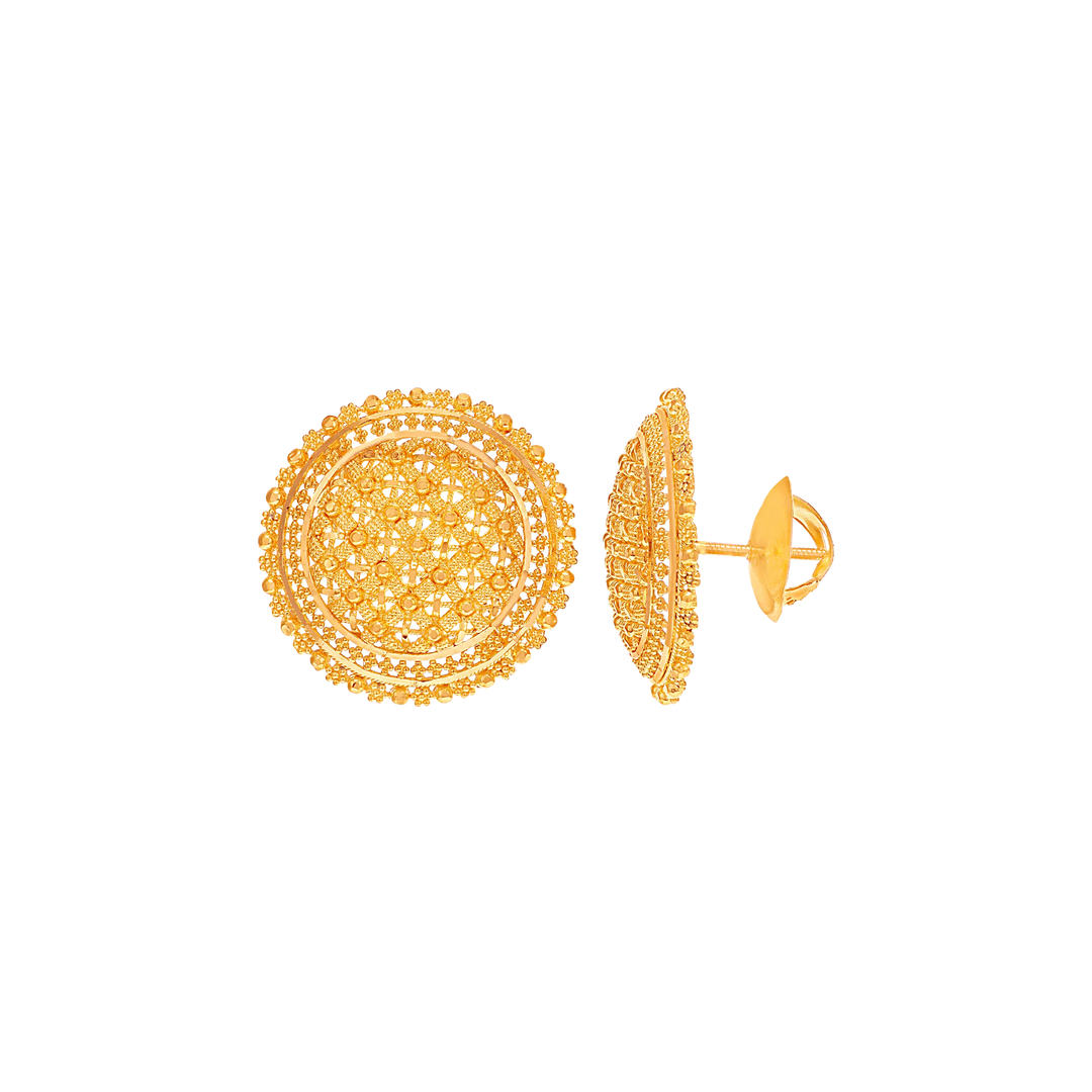 Intricate Earrings in 22K Gold