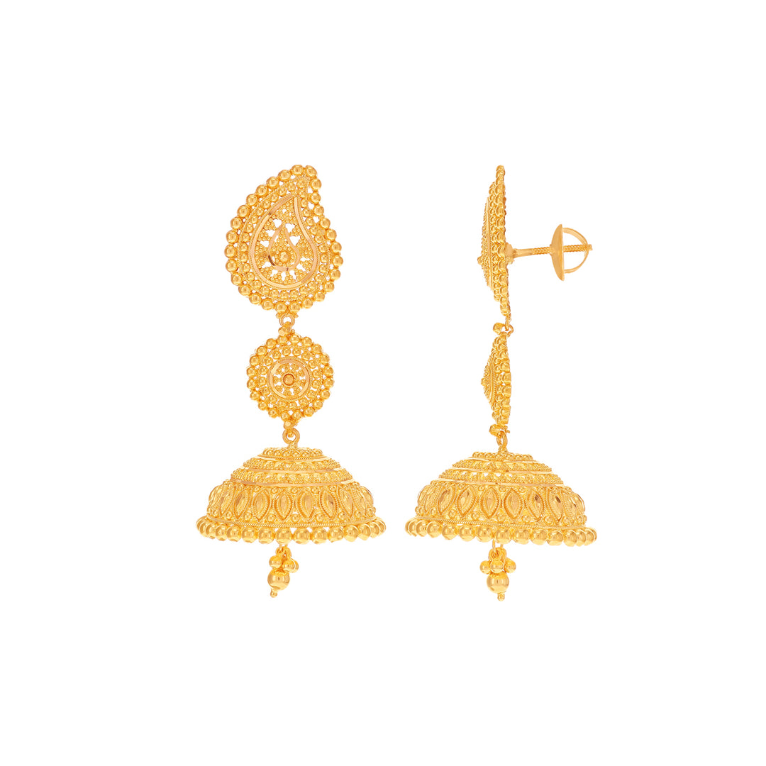 Enchanting Jhumkha in 22K Gold