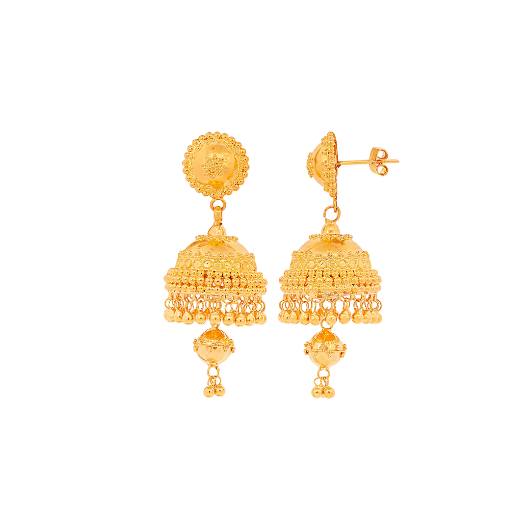 Artistic Jhumkha in 21K Gold