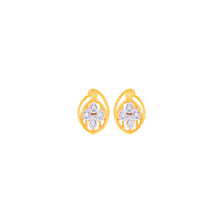 Stunning Earrings With CZ in 22K Gold