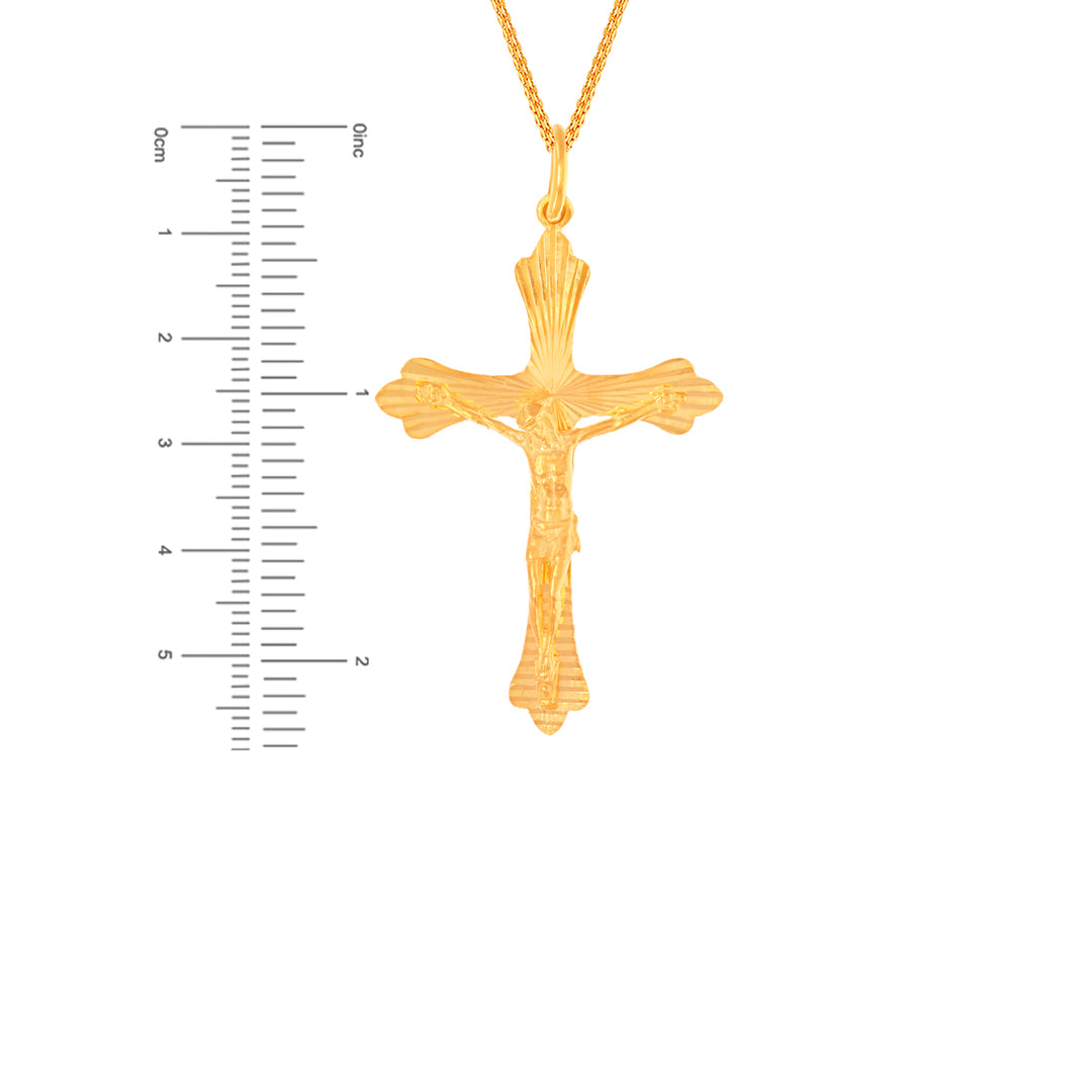 Cross Pendant in 21K Gold