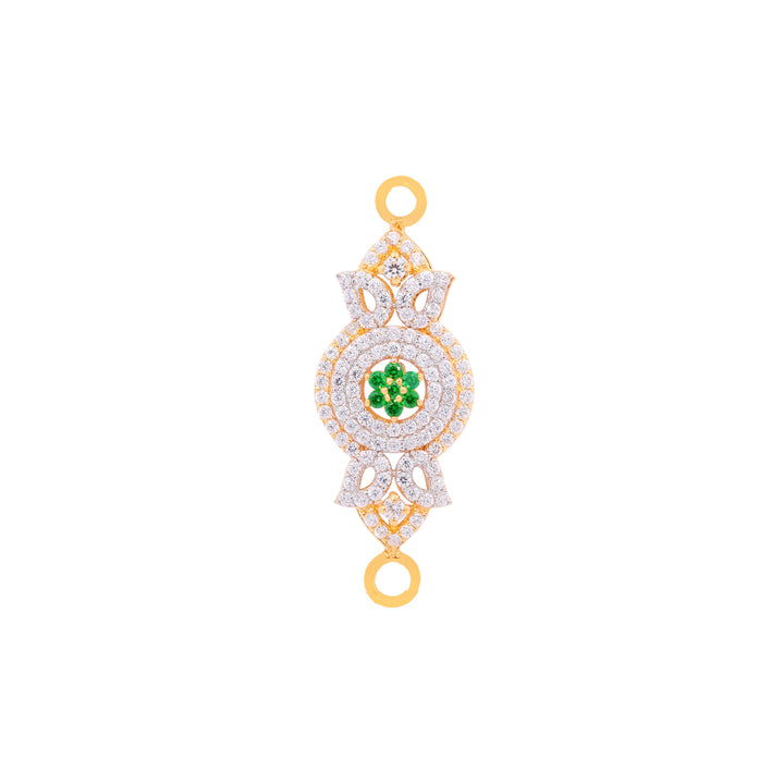 Reversible Broach With Gemstones in 22K Gold