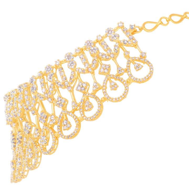 19.51CTW Rose Cut Diamond Choker Set in 22K Gold