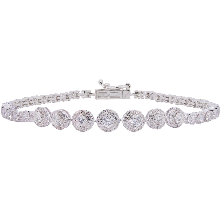 3.13Ct VVS/FG Diamond Bracelet in 18K White Gold