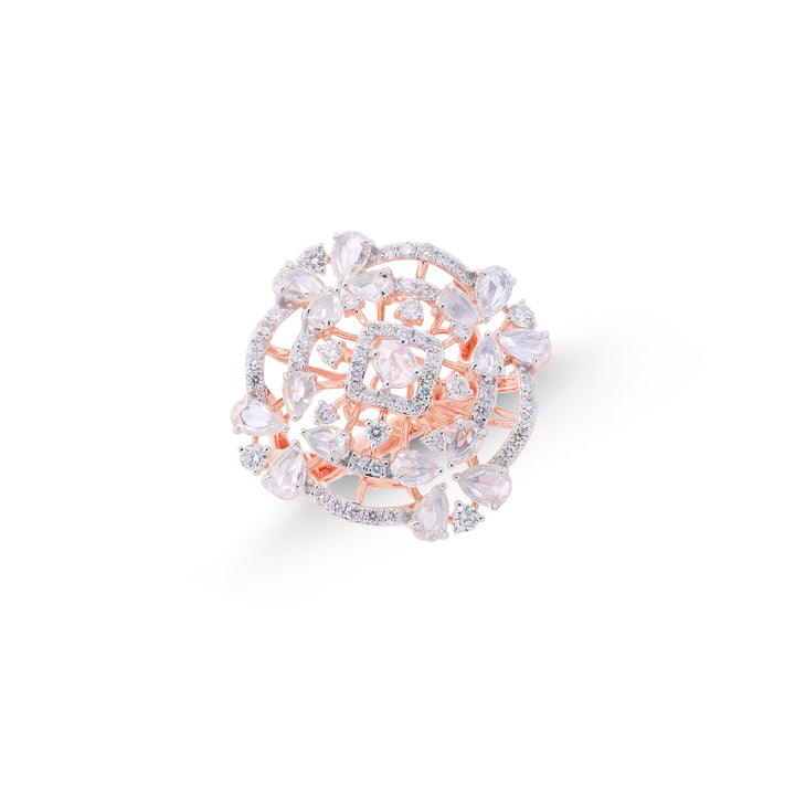 2.79Ct VVS/FG Diamond Ring in 18K Rose Gold