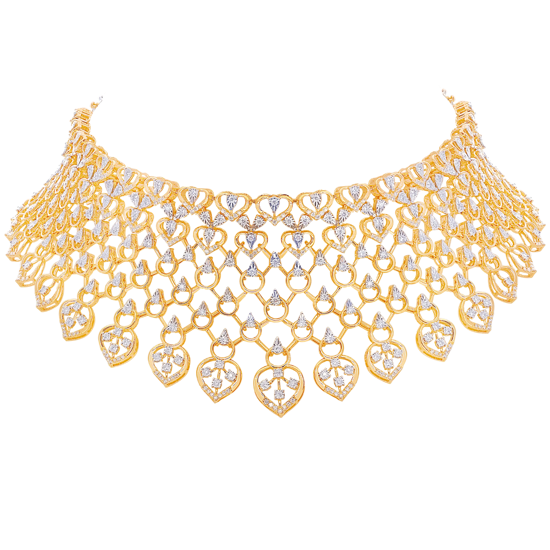 4.68Ct VVS/GH Diamond Choker Set in 18K Gold