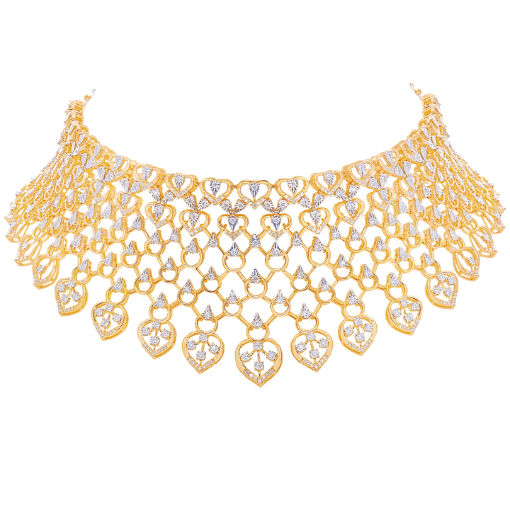 4.68Ct VVS/GH Diamond Choker Set in 18K Gold