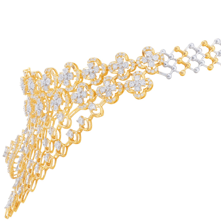 4.18Ct VVS/FG Diamond Choker in 18K Gold