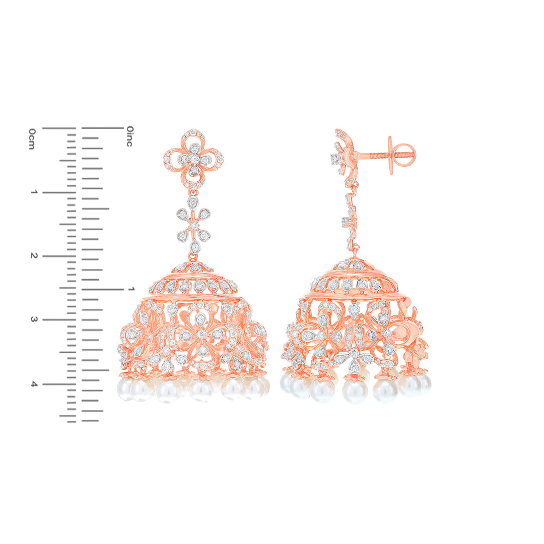 6.38Ct VVS/FG Diamond Choker Set in 18K Rose Gold