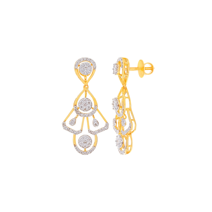 9.40Ct VVS/FG Diamond Necklace Set in 18K Gold