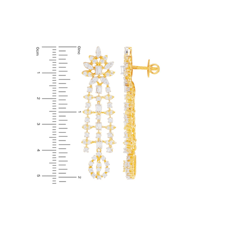 7.33Ct VVS/FG Diamond Necklace Set in 18K Gold