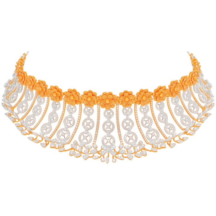 11.32Ct VVS/FG Diamond Choker Set in 18K Gold