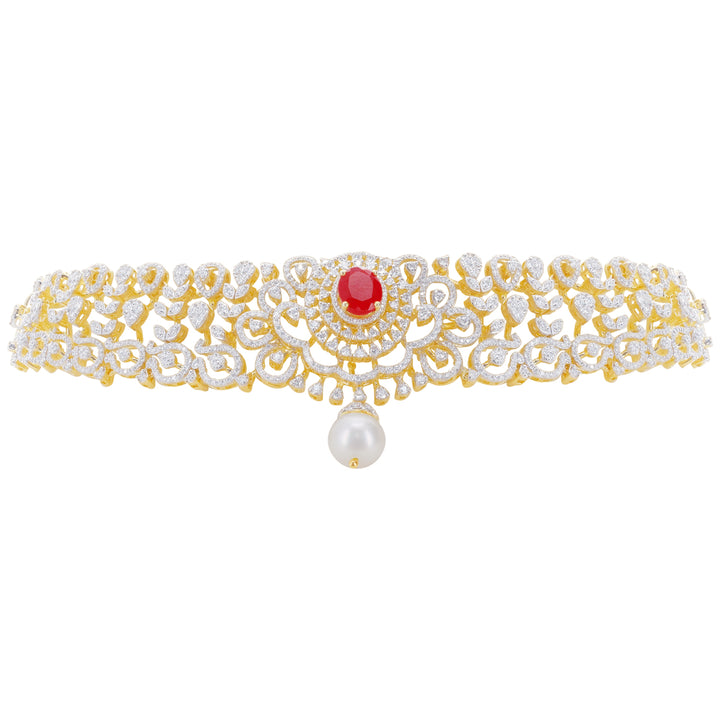 15.16Ct VVS/EF Diamond Choker With Changeable Gemstones in 18K Gold