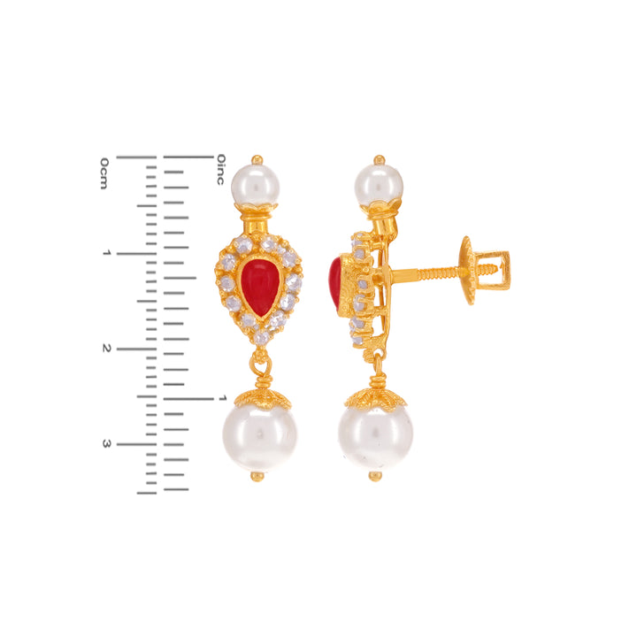 7.91CTW Rose Cut Diamond Antique Necklace Set With Gemstones in 22K Gold