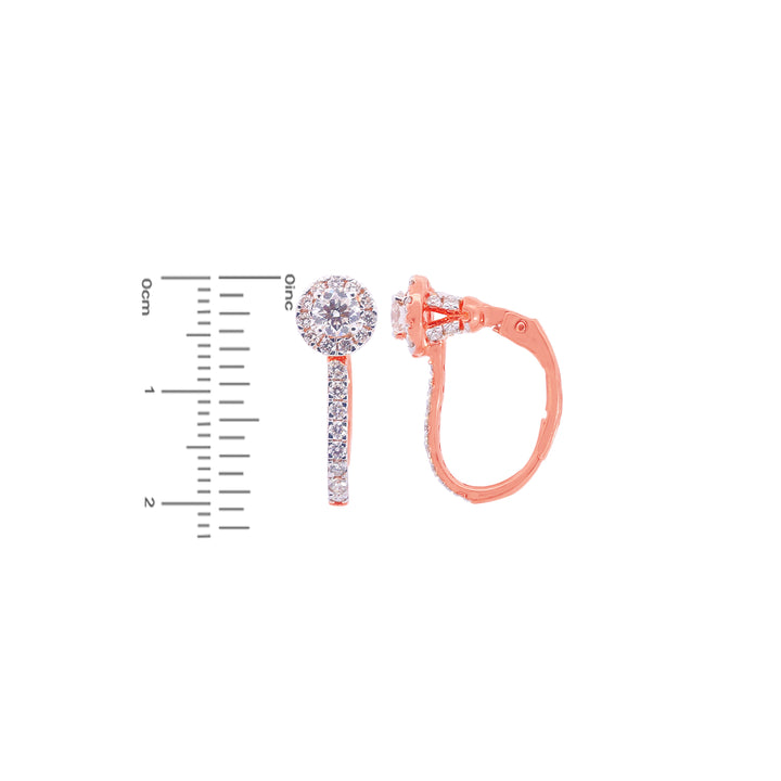 1.62 Ct VVS/FG Diamond Pendant Set in 18K Rose Gold