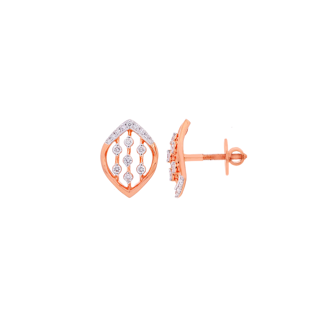 0.61Ct VVS/FG Diamond Pendant Set in 18K Rose Gold