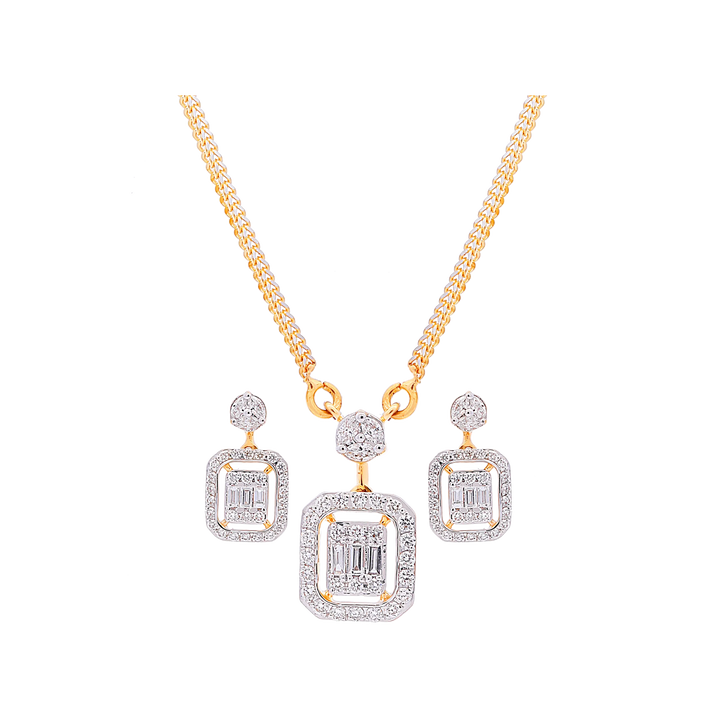 0.69Ct VVS/FG Diamond Pendant Set in 18K Gold