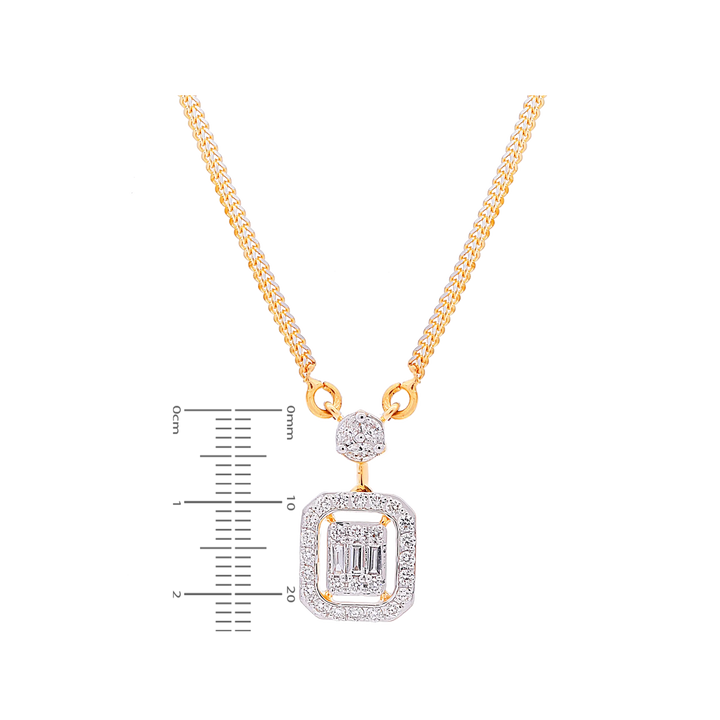 0.69Ct VVS/FG Diamond Pendant Set in 18K Gold