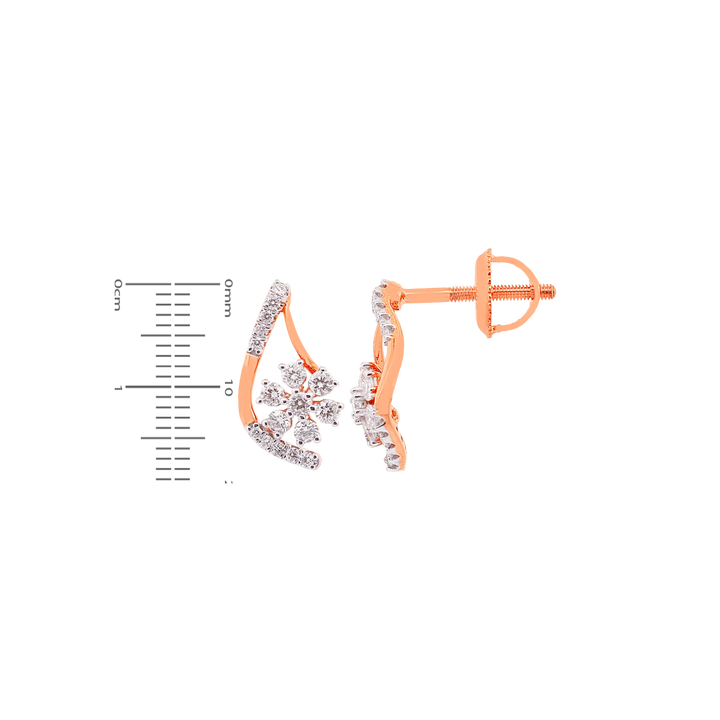 0.62Ct VVS/FG Diamond Pendant Set in 18K Rose Gold