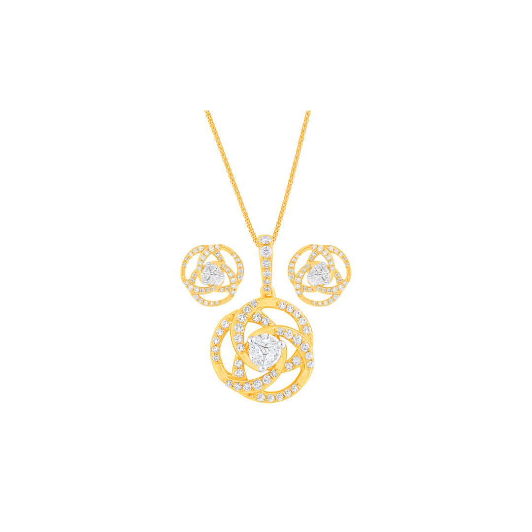 0.81Ct VVS/FG Diamond Pendant Set in 18K Gold