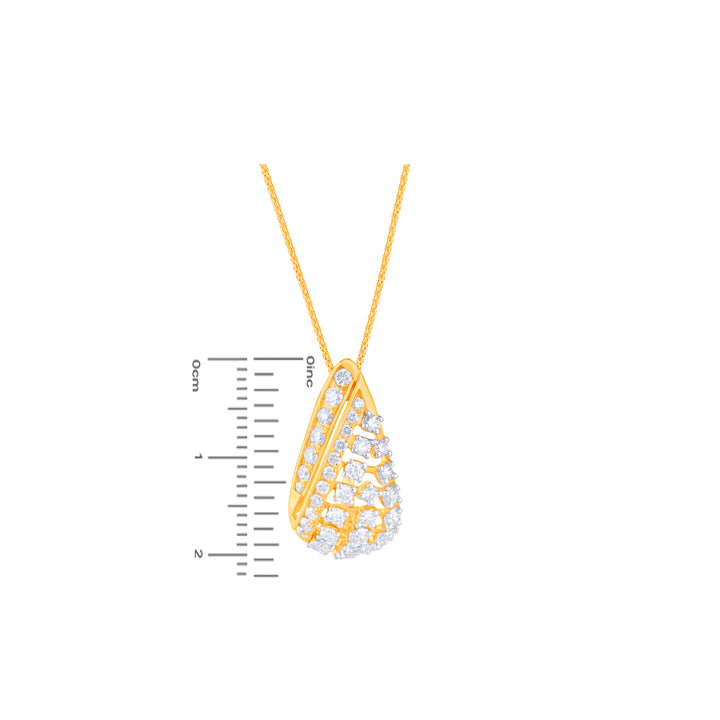 0.93Ct VVS/FG Diamond Pendant Set in 18K Gold