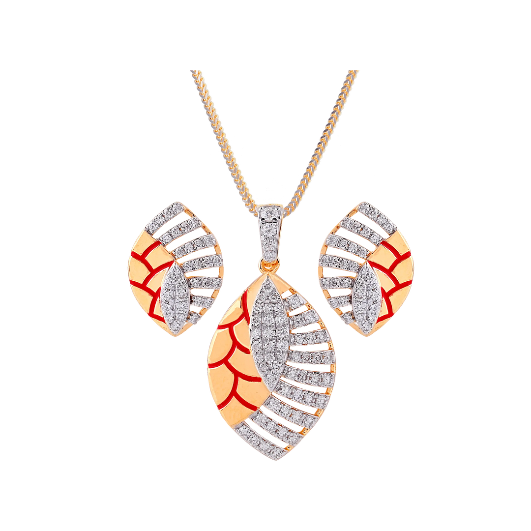 0.60Ct VVS/FG Diamond Pendant Set  in 18K Gold