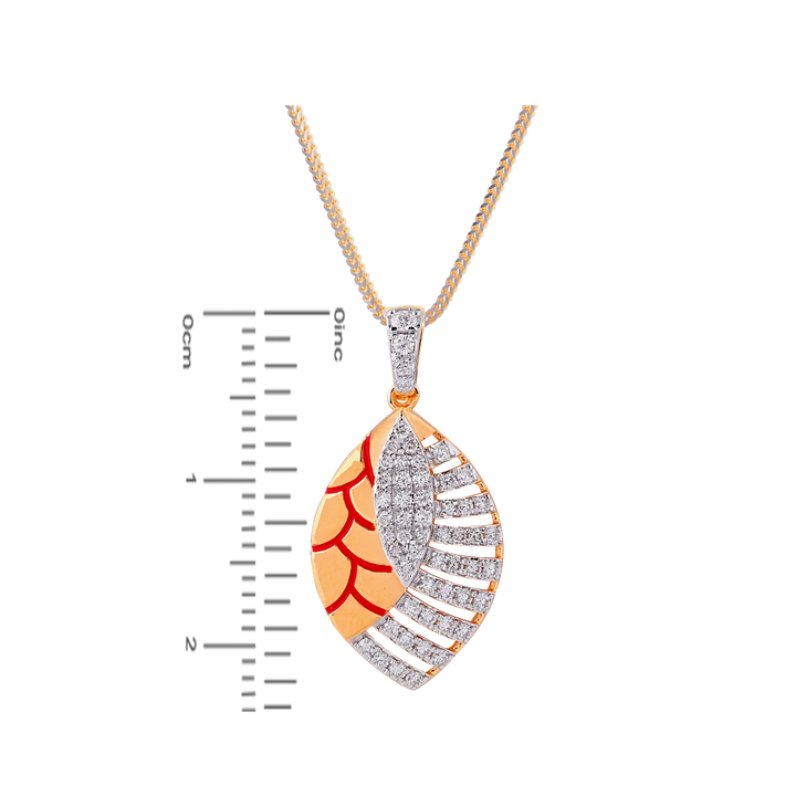 0.60Ct VVS/FG Diamond Pendant Set  in 18K Gold