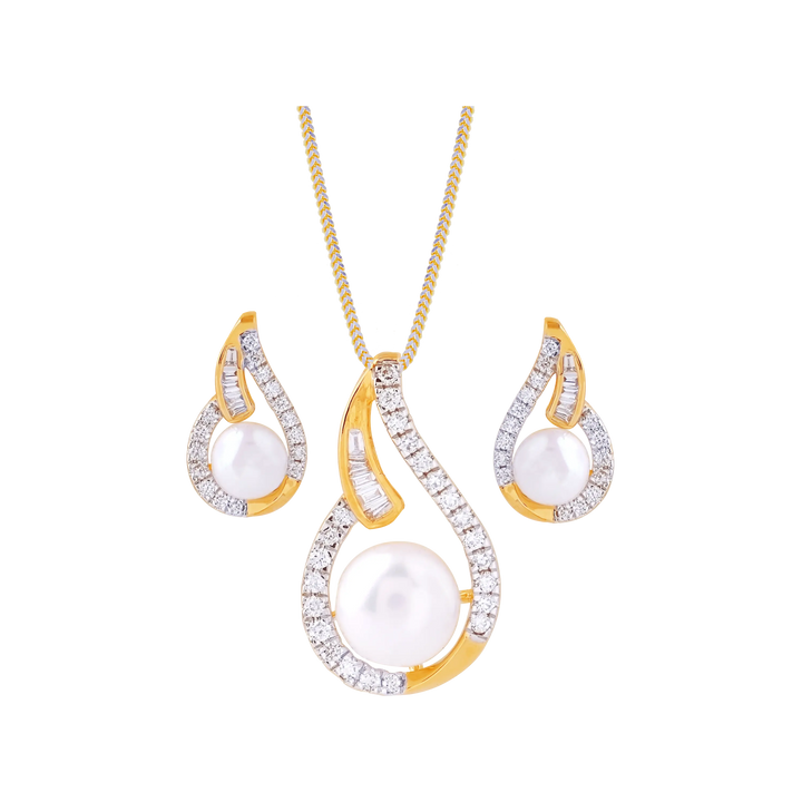 0.44Ct VVS/FG Diamond Pendant Set With Gemstones  in 18K Gold