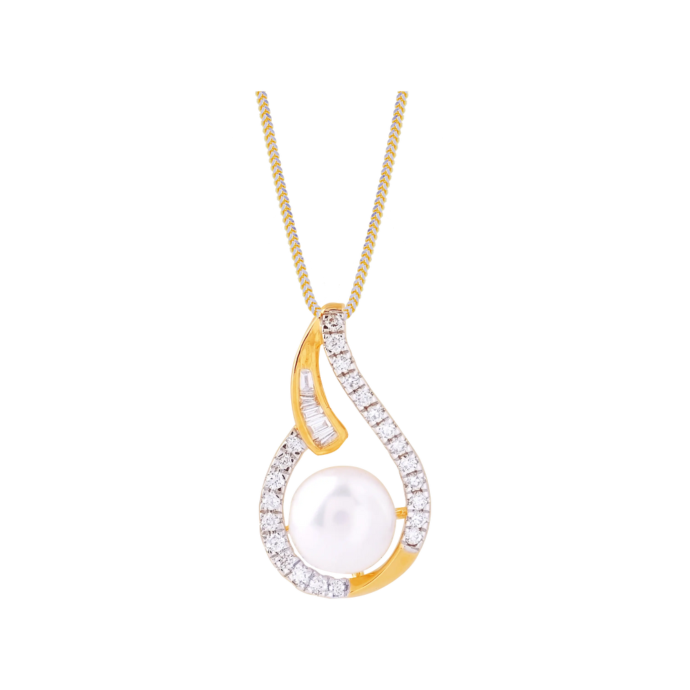 0.44Ct VVS/FG Diamond Pendant Set With Gemstones  in 18K Gold