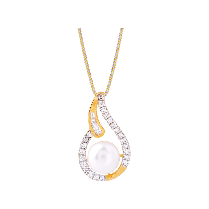 0.44Ct VVS/FG Diamond Pendant Set With Gemstones  in 18K Gold