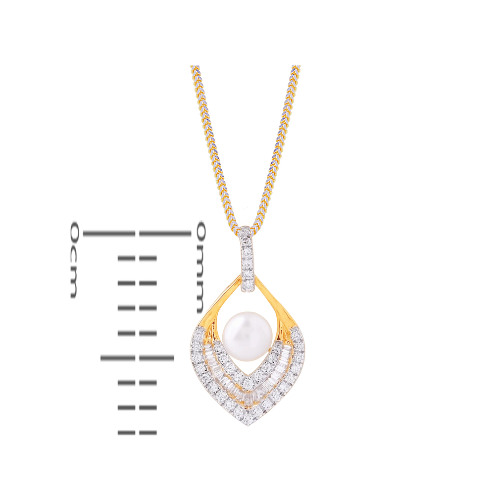 0.68Ct VVS/FG Diamond Pendant Set With Gemstones in 18K Gold