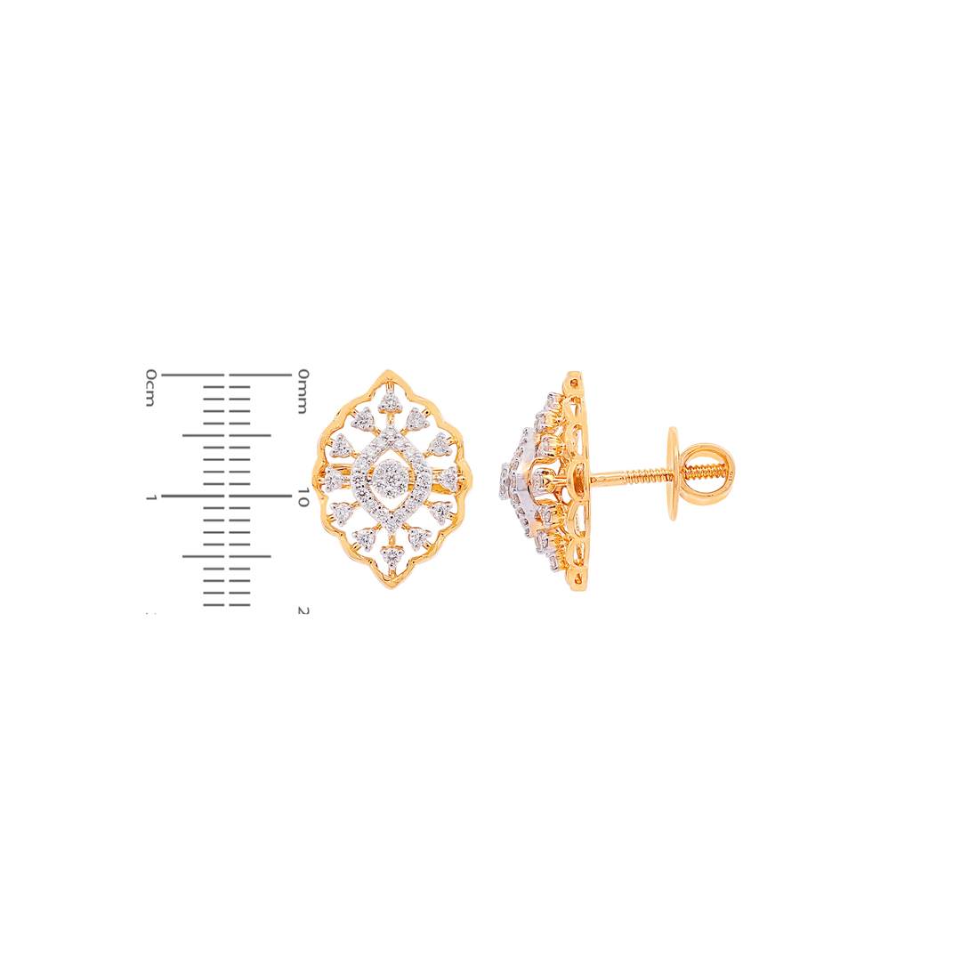 0.83Ct VVS/FG Diamond Pendant Set in 18K Gold