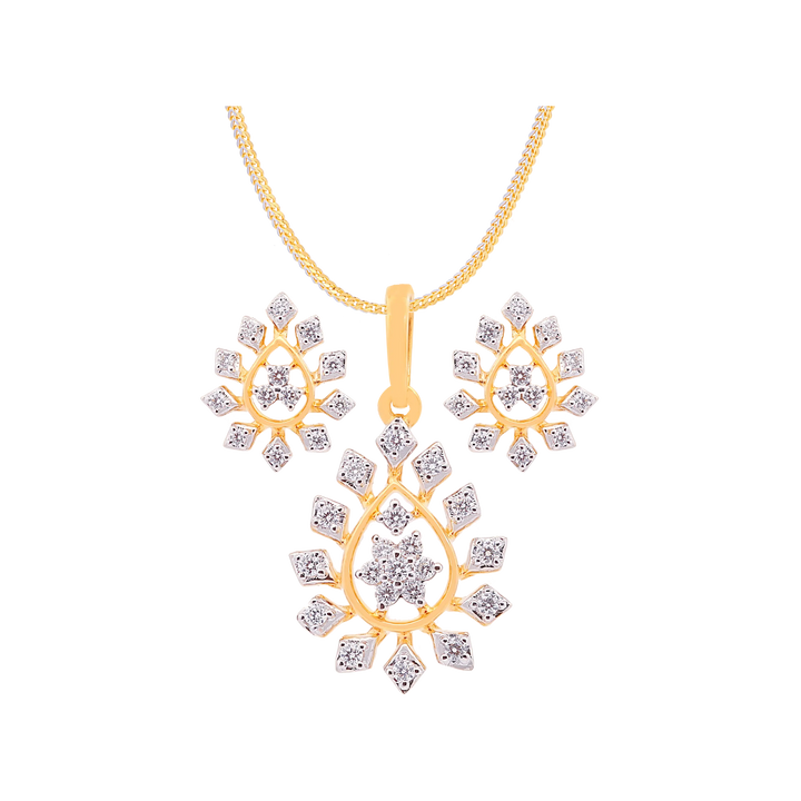 0.42Ct VVS/FG Diamond Pendant Set in 18K Gold